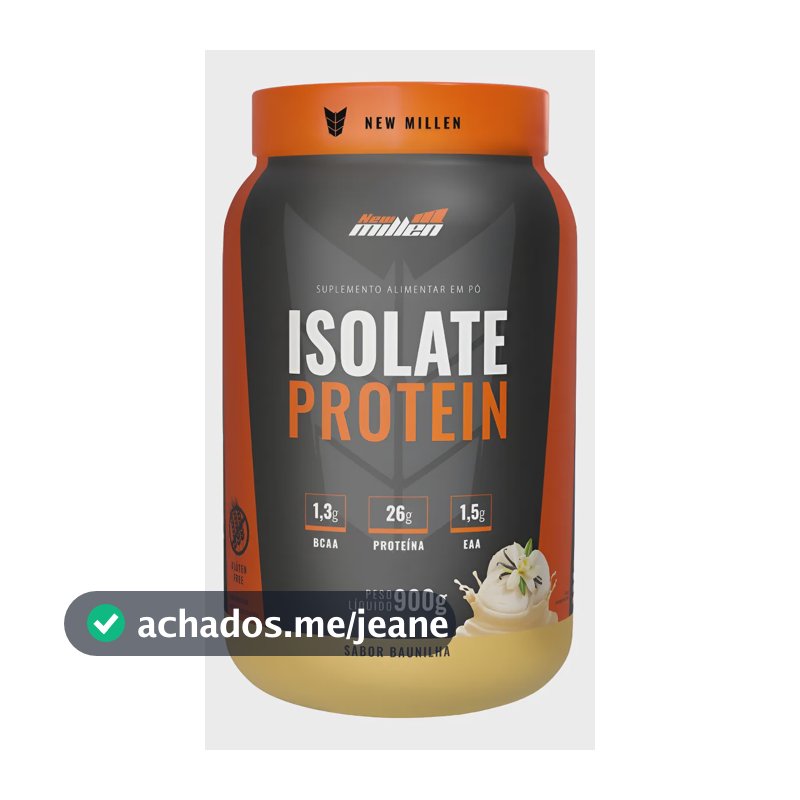 Suplemento EM Pó New Millen Whey Protein Sabor Baunilha X 900g