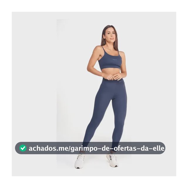 Conjunto Fitness Feminino Academia Top E Calça Poliamida