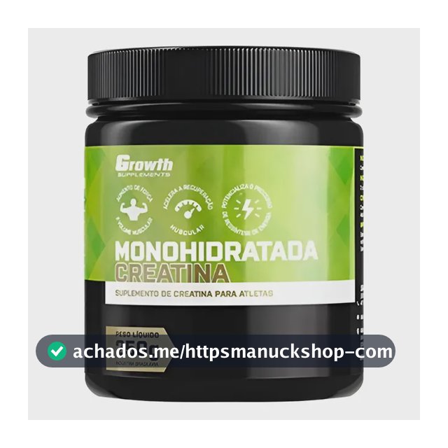 Creatina Monohidratada Growth Supplements Premium 250g Sem Sabor