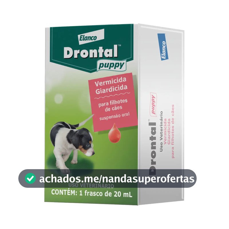 Drontal Puppy Suspensão 20ml Vermifugo Filhotes Cães
