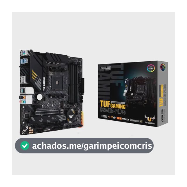 Placa Mãe Asus Tuf Gaming B550m-plus Ddr4 AMD Am4 mATX RGB
