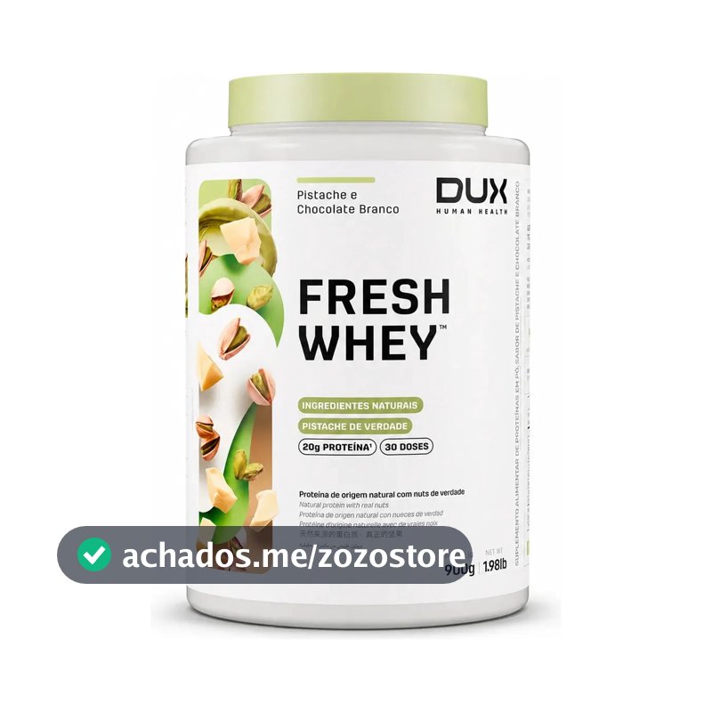 Proteína Dux Nutrition FreshWhey em pó sabor Pistache e Chocolate Branco x 900g
