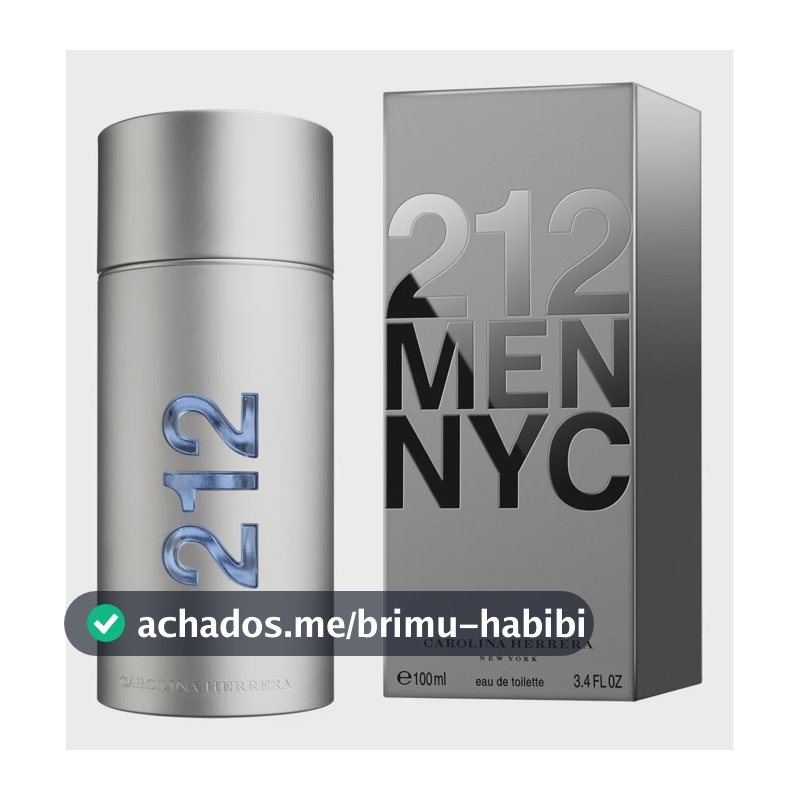212 Men Carolina Herrera Edt Perfume Masculino 100ml