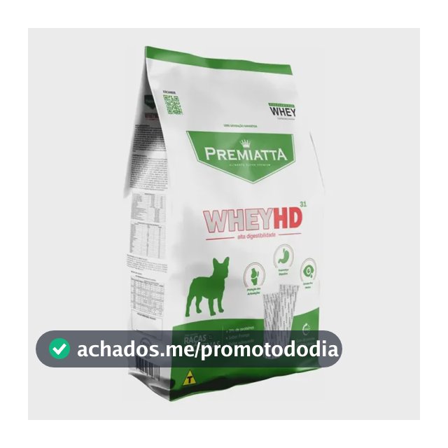Ração Premiatta Whey Hd 31 P/ Cão Adul Raça Pq Sabor Mix 6kg
