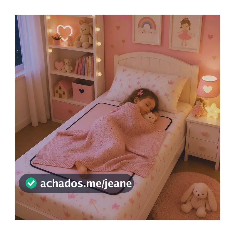 3un Protetor Para Colchão Berço Desfralde Infantil 100x70 Liso Rosa