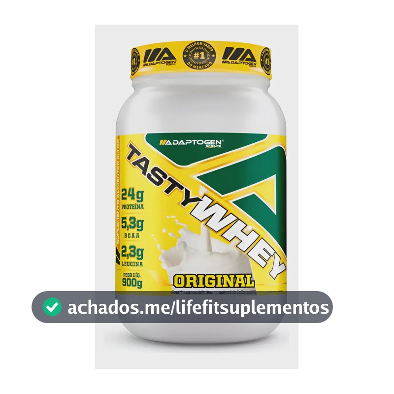 Tasty Whey 3w Gourmet Whey Adaptogen 900g Melhor Sabor Original