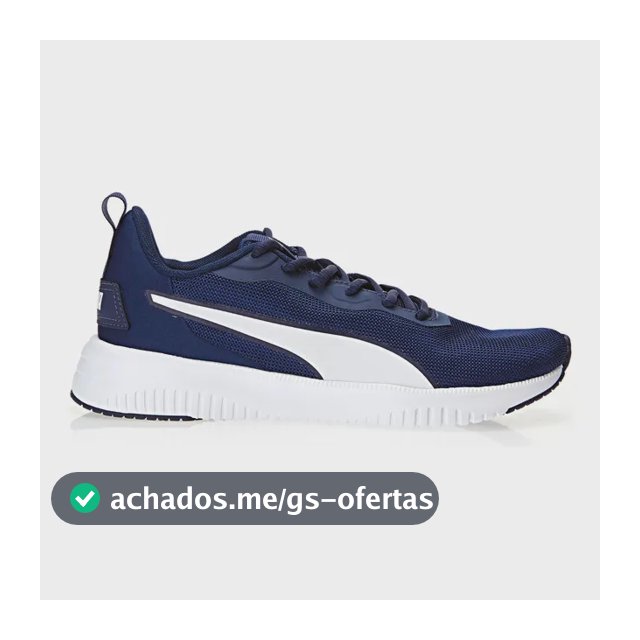 Tênis Esportivo Masculino Flyer Flex Bdp Puma Peacoat-puma White Liso 39 Br