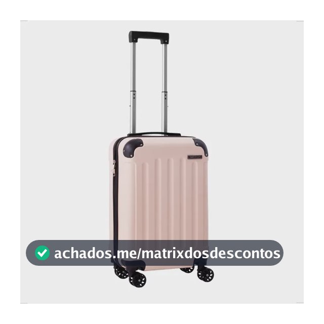 Mala De Viagem Bordo Mão Pequena 10kg Abs Cadeado 360
