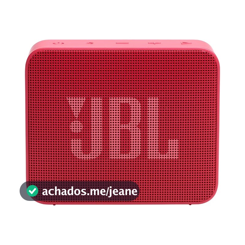 Caixa De Som Bluetooth Portátil Go Essencial 2 Jbl Vermelha Vermelho
