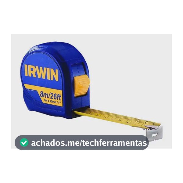 Trena Standard Profissional Com Trava 8 Metros 25mm Irwin