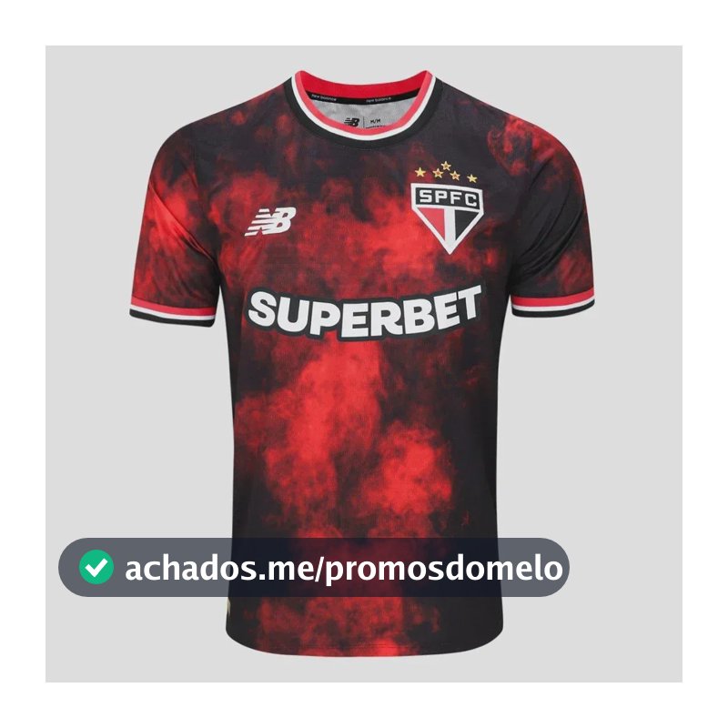 Camisa São Paulo Fc Third Oficial 2024/25 Edição Especial Vermelho G