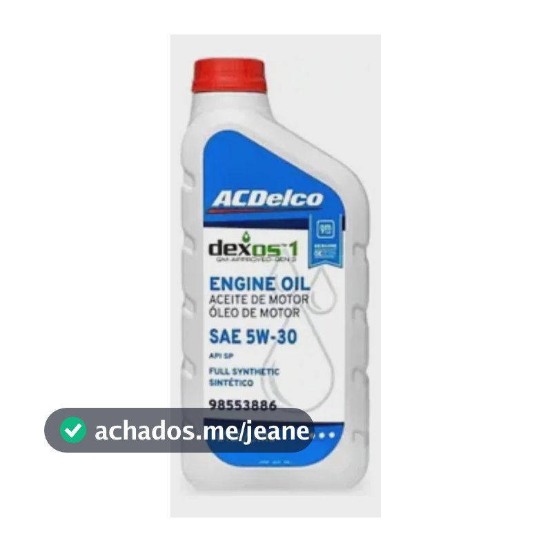 Oleo Motor Sintetico 5w30 Api Sq Dexos1 1 Litro 98553886