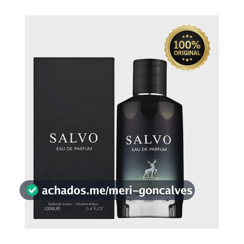 Perfume Arabe Masculino Salvo Eau De Parfum 100 Ml Original