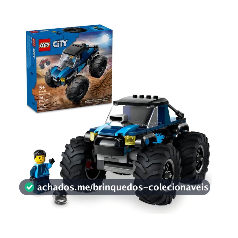 LEGO City - Monster Truck Azul - 148 Peças - 60402