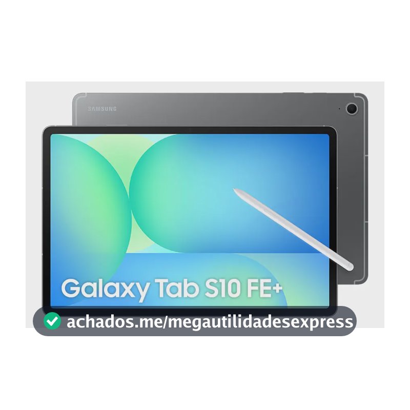 Tablet Samsung Galaxy Tab S10 FE+ WiFi Cinza, 128GB, 8GB, Tela 13.1" 90Hz, S Pen e Capa Inclusas