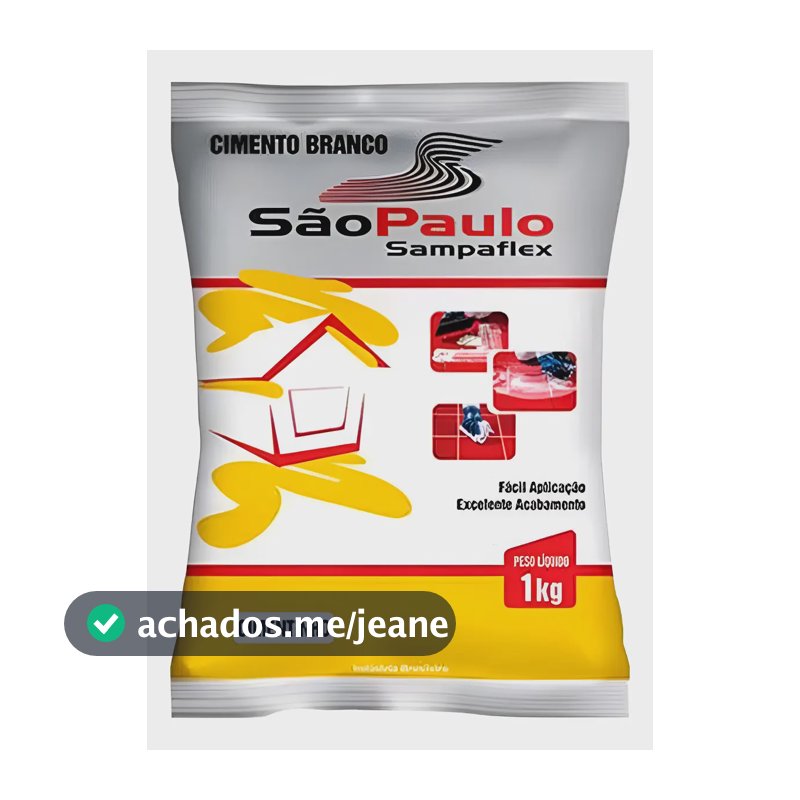Cimento Construção Branco 1kg Reparos Acabamentos Artesanato