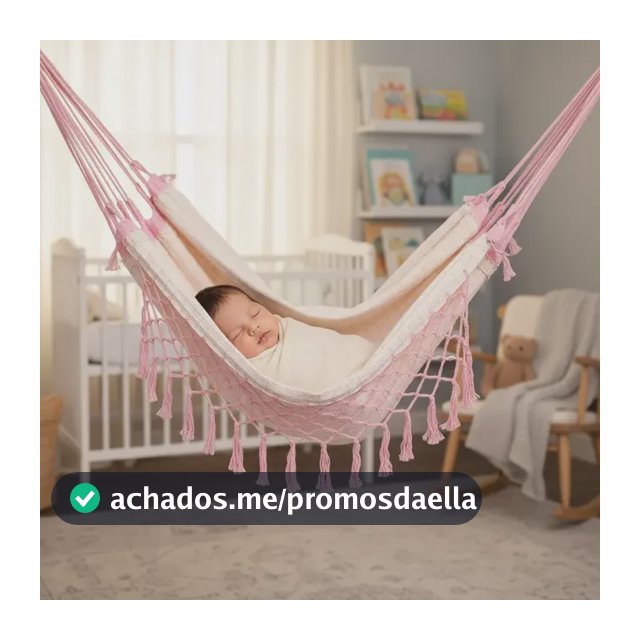Rede De Berço Para Bebê Menino 100% Algodão Super Segura