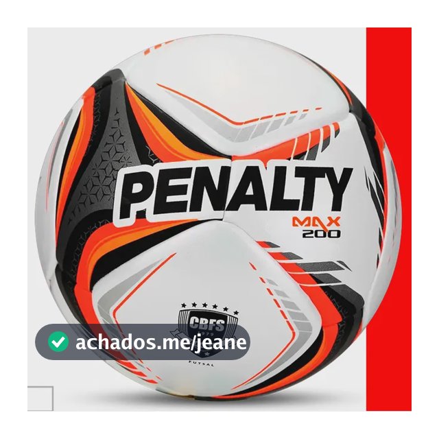 Bola Penalty Profissional Futsal Salão Quadra Max 200 Xxvi Laranja