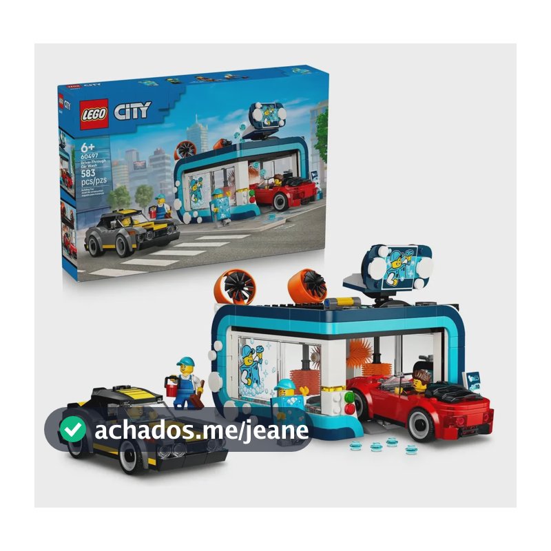 Lego City Kit De Construção Drive-thru 60497 583 Lava-rápido Com