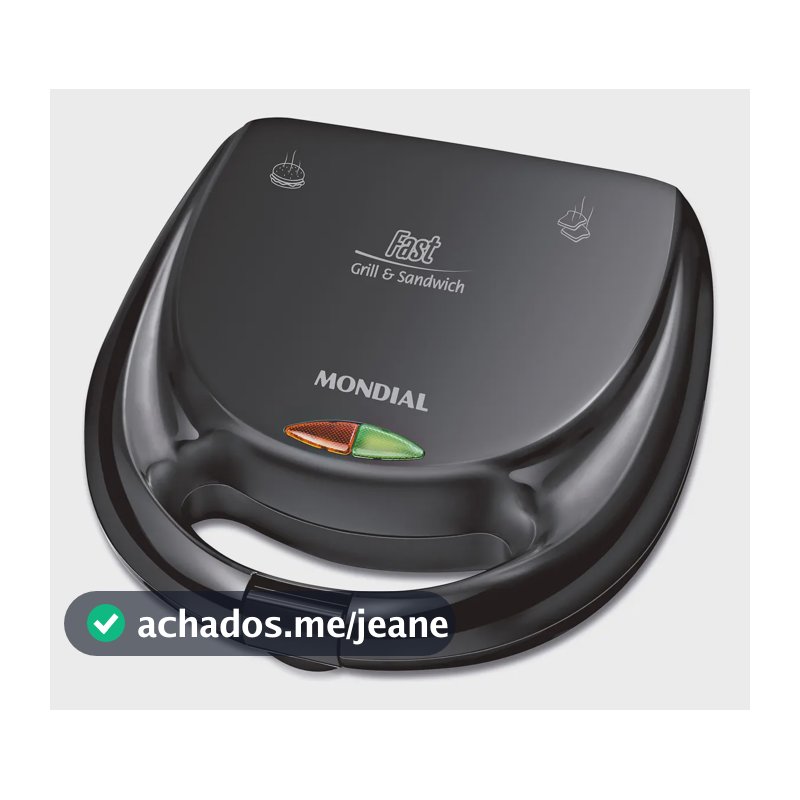 Sanduicheira Fast Grill e Sandwich Mondial 750W - S-12