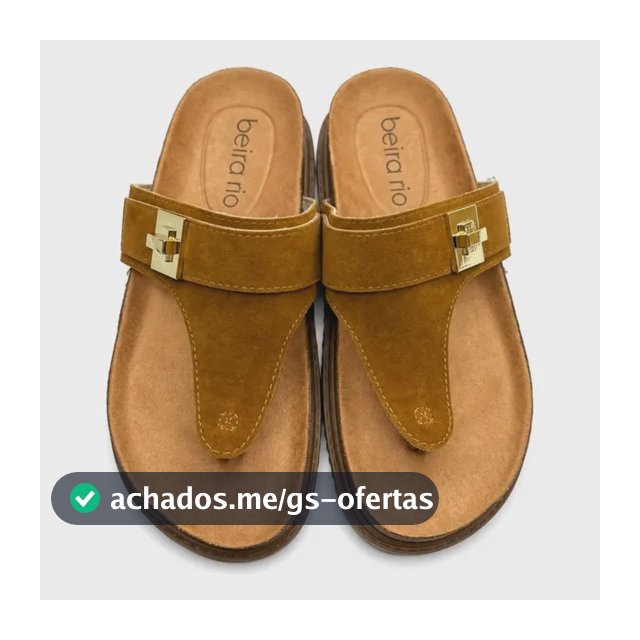 Sandalia Papete Beira Rio Birken Feminina Tratorada Macia Camel 37 Br