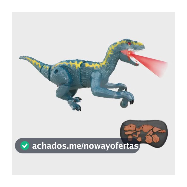 Dinossauro de Brinquedo c/ Controle Anda Emite Som Maxi Toys