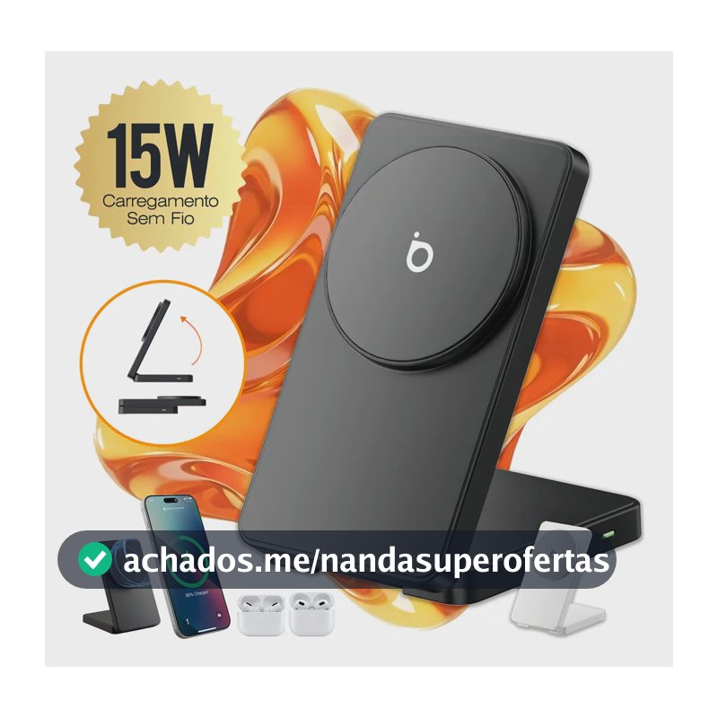 Basike Suporte De Carregador Inducao Sem Fio Magnético Rápido Turbo Magsafe Para iPhone 11 12 13 14 Pro Max Plus Samsung Galaxy S23 S23 Ultra S24 S25 Z Flip Fold Motorola LG Sony Xperia Nothing Phone