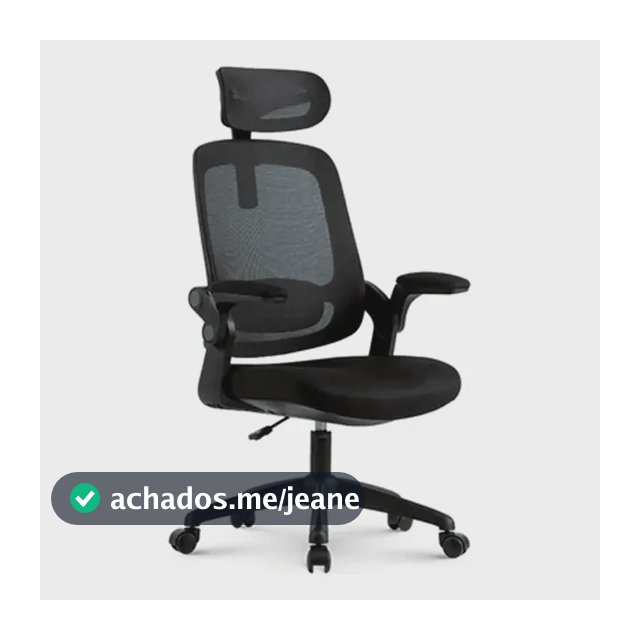 Cadeira De Escritorio Elements Astra Preta Giratória