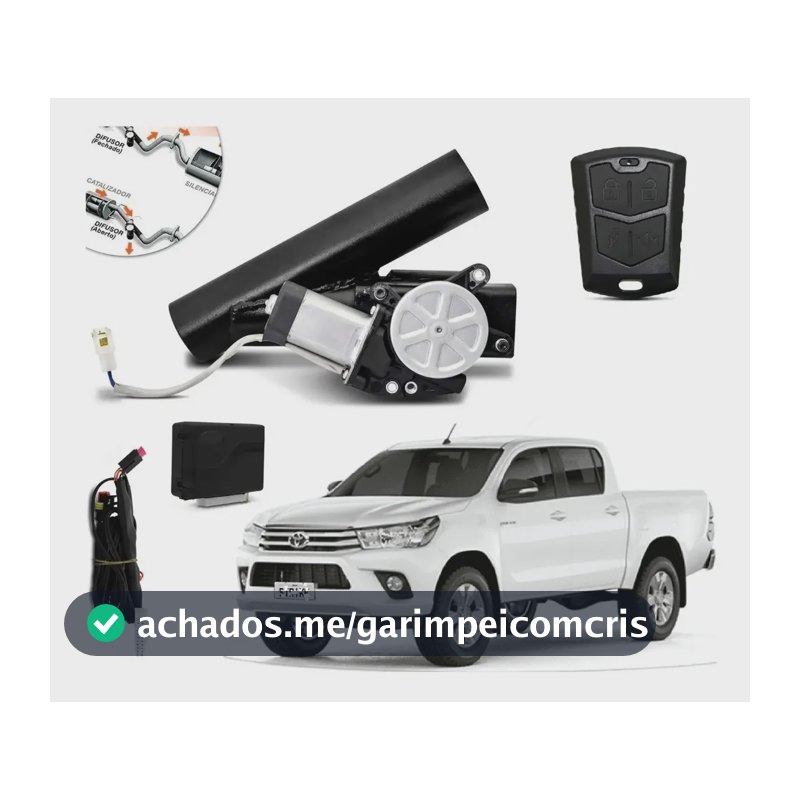 Difusor Escapamento Toyota Hilux Ronco Esportivo C/ Controle