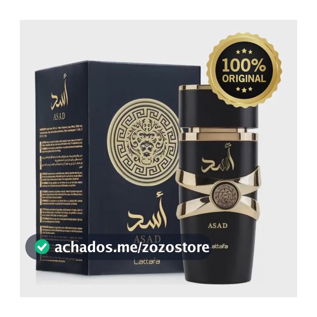 Perfume Lattafa Asad 100ml Eau De Parfum Original Árabe Original Com Nota Fiscal E Selo Original Lataffa