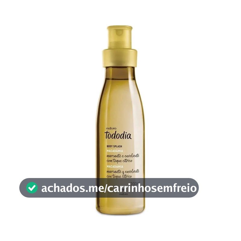 Natura Colonia Macadamia Tododia 200ml Body Splash