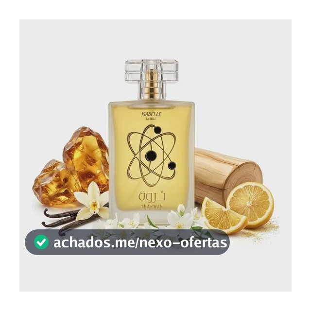Perfume Árabe Tharwah Gold 100ml Feminino Isabelle La Belle