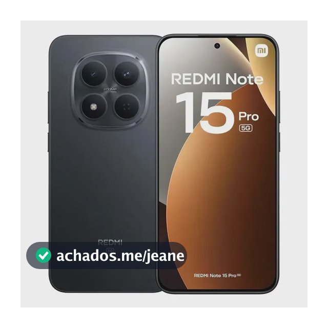 Xiaomi Redmi Note 15 Pro 5g Dual Sim 256gb 8gb Ram Global Preto