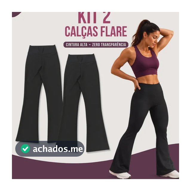 Kit 2 Calça Legging Bailarina Zero Transparência Grossa