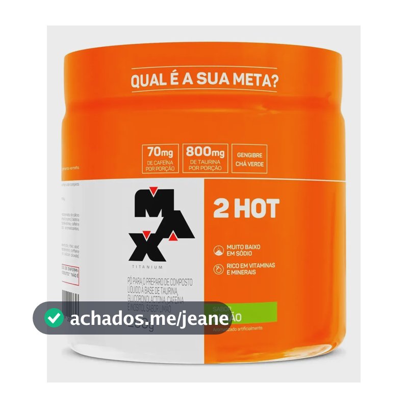 Termogênico 200g Ultimate 2Hot Max Titanium Limão
