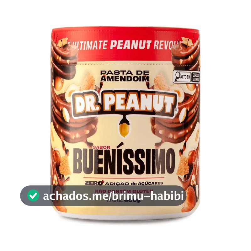 Suplemento em pasta Dr. Peanut Melhor Pasta de Amendoim amentoim cremosa sabor Bueníssimo x 600g