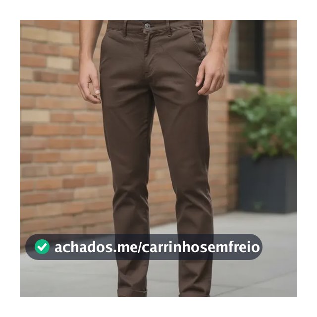 Calça Sarja Masculina Alfaiataria Bolso Faca Tradicional