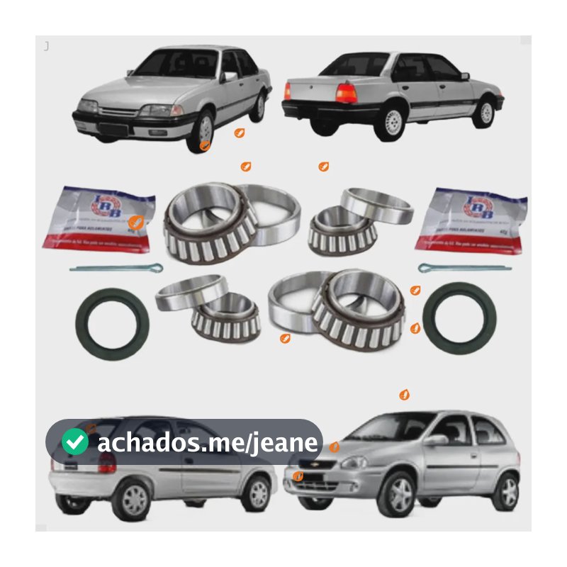 Kit 2 Rolamento Roda Traseira Corsa Wind 94 95 96 97 98 99