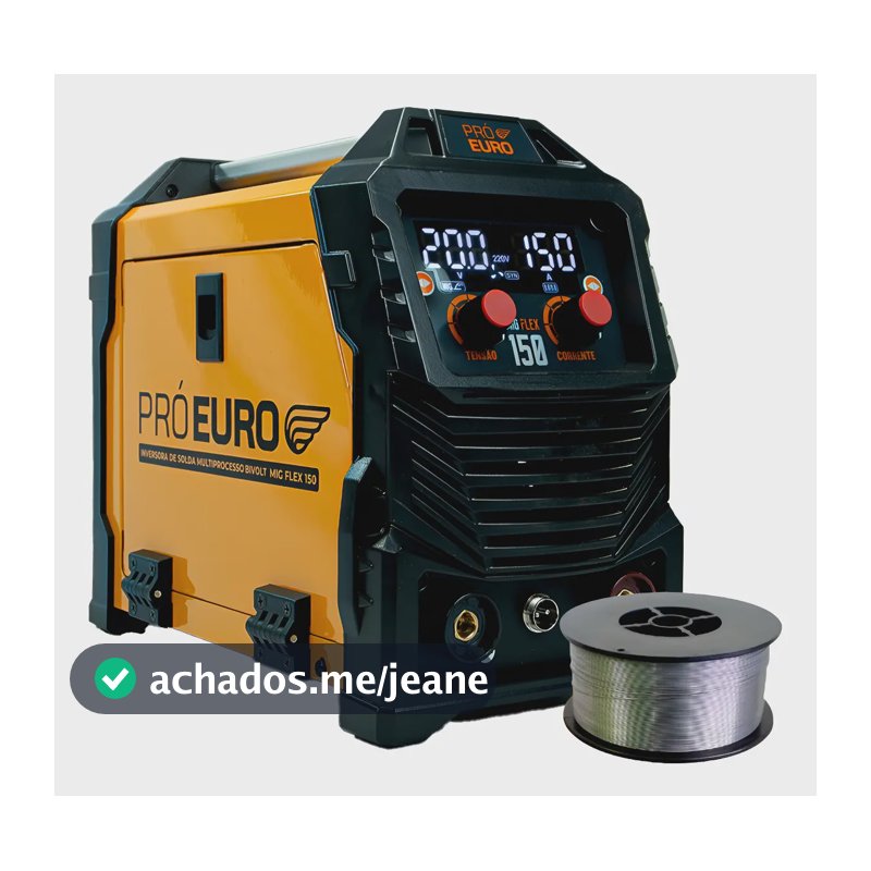 Máquina Solda 150a Flex Mig Mma Tig Lift 220v + Arame 1kg Laranja/preto 220v