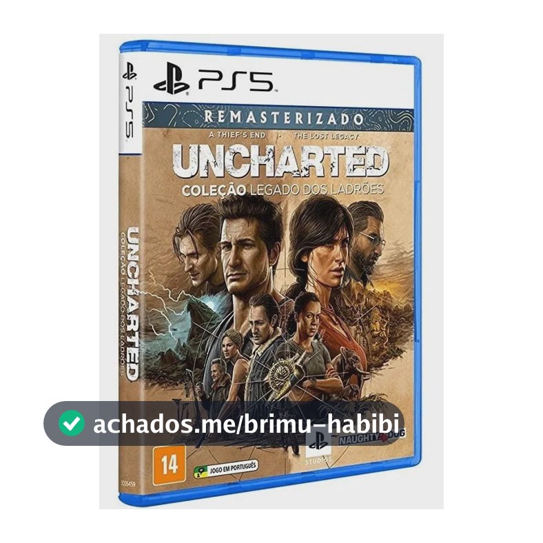 Jogo Uncharted: Coleção Legado Dos Ladrões Ps5 Mídia Física