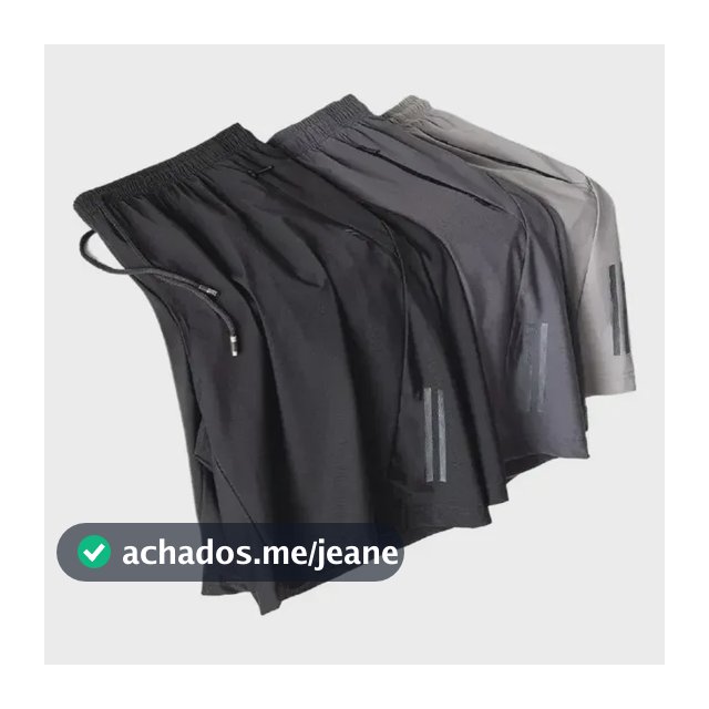 Kit 3 Bermuda Masculina Importada Seda  Secagem Rápida