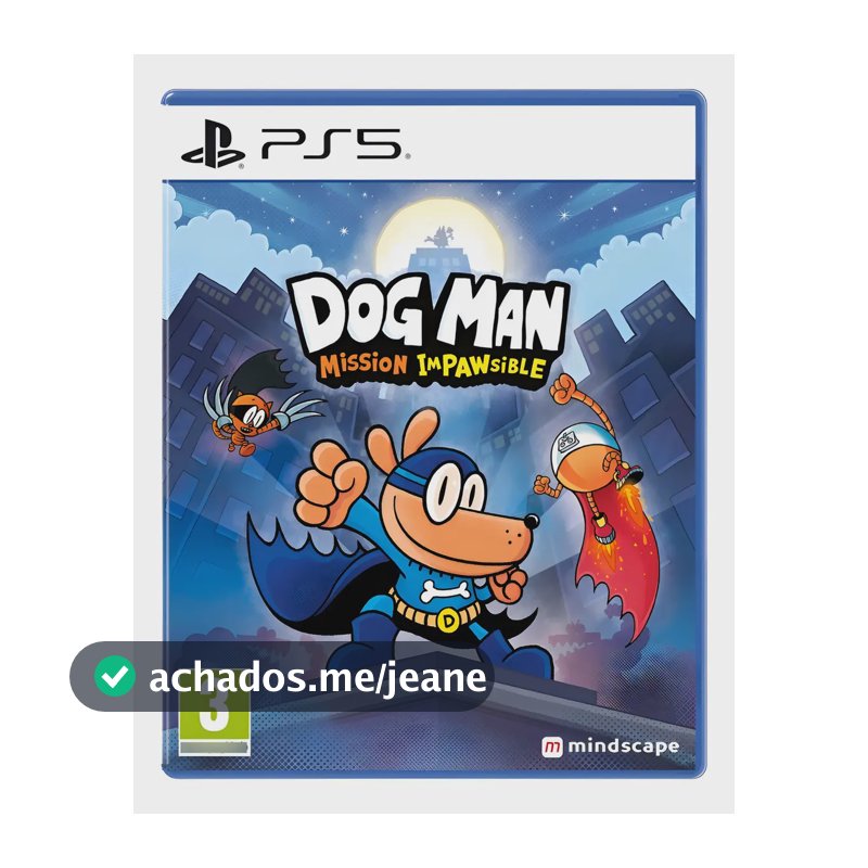 Dog Man: Mission Impawsible Mídia Física PS5 Aventura e Plataforma