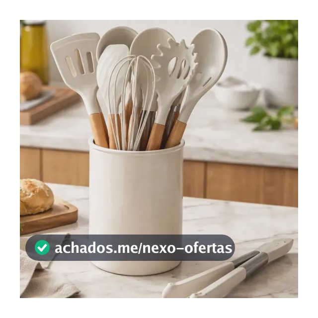 Kit Silicone Para Panelas Brinox - 12 Peças Madeira