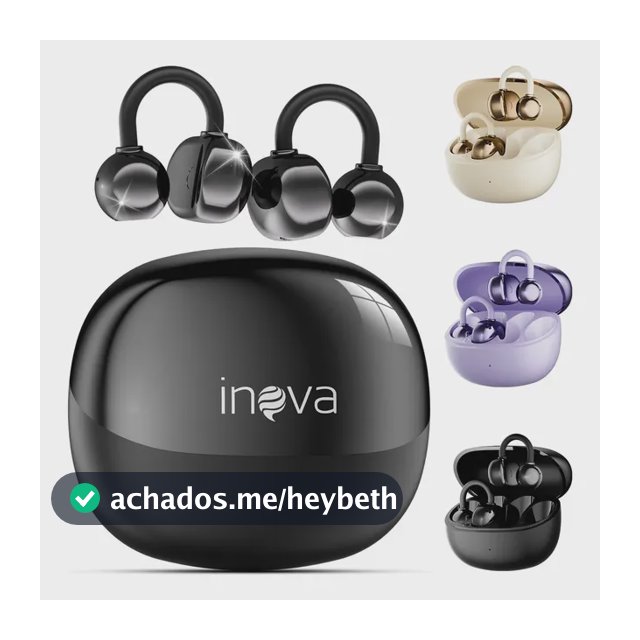 Fone de Ouvido Basike Clip-ear Bluetooth Sem Fio para Esportes e Academia com Microfone