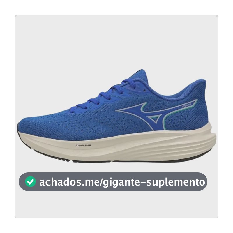 Tenis Mizuno Lively Masculino Corrida E Conforto Azul Liso 40 Br