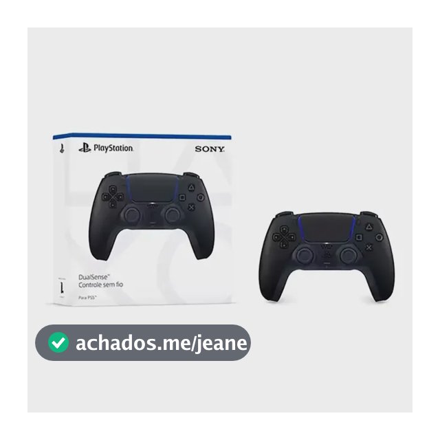 Controle Joystick Sem Fio Sony Playstation 5 Dualsense Preto Preto