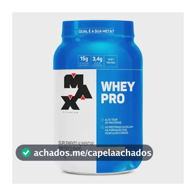 Proteína Max Titanium Whey Pro Concetrado em pó sabor Baunilha x 1kg