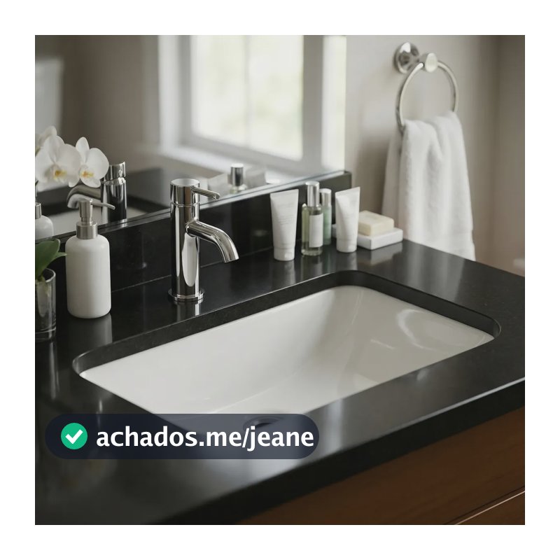 Cuba Louca Embutir Mini Banheiro Lavabo Retangular 26x35cm Branco Esmaltado