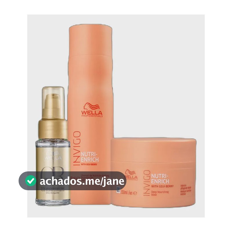 Kit Wella Professionals Invigo Nutri-enrich + Oil Reflection