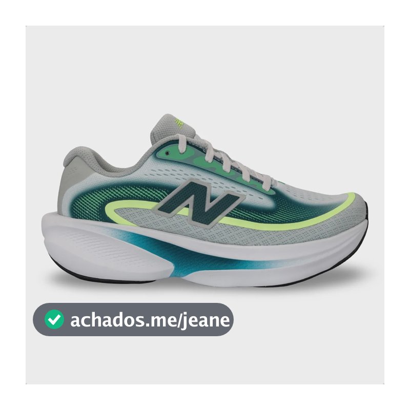 Tênis New Balance Feminino Fresh Foam Ellipse Corrida Cinza E Verde 37 Br